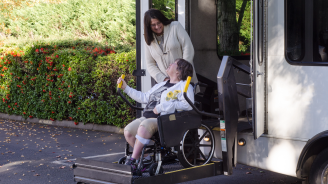 Transportation for seniors and handicapped.